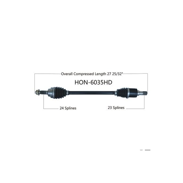 Wide Open Heavy Duty CV Axle for HONDA HD FRONT LEFT MUV700 BIG RED HON-6035HD - main